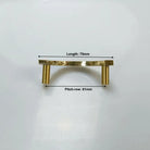 Round Hammered Brass Wardrobe Handles – Modern Knobs for Drawers Dressers and Cabinets (Circle & Semi-Circle)