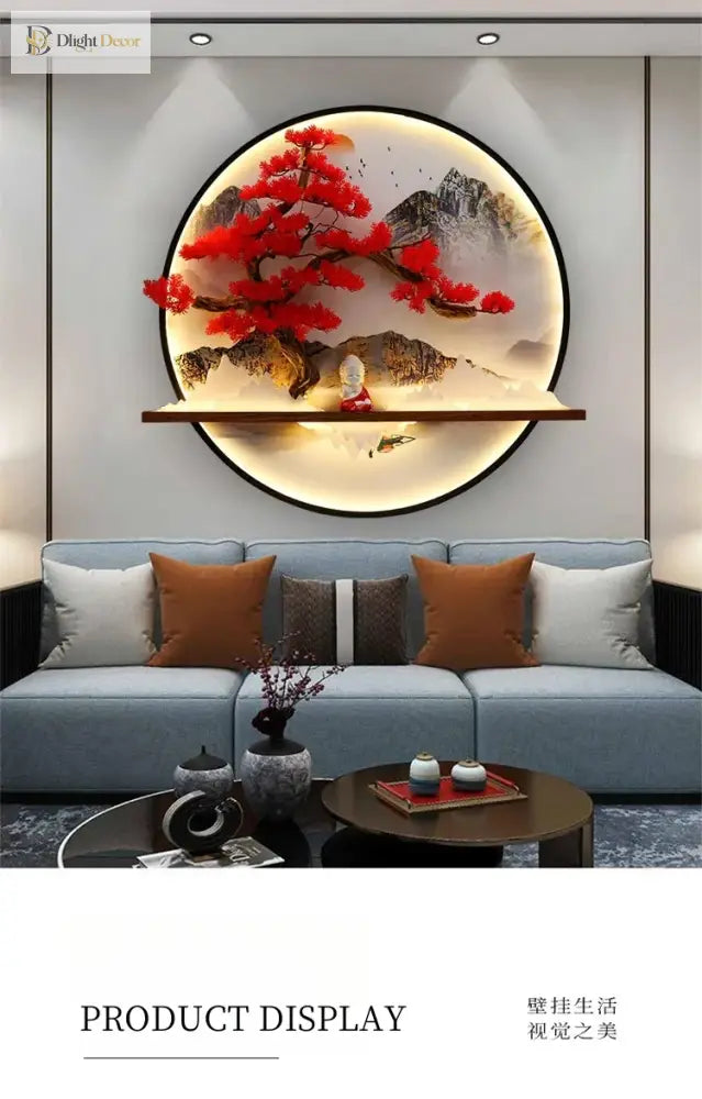 Dlight Decor Round 3D LED Wall Art Light Wall Art