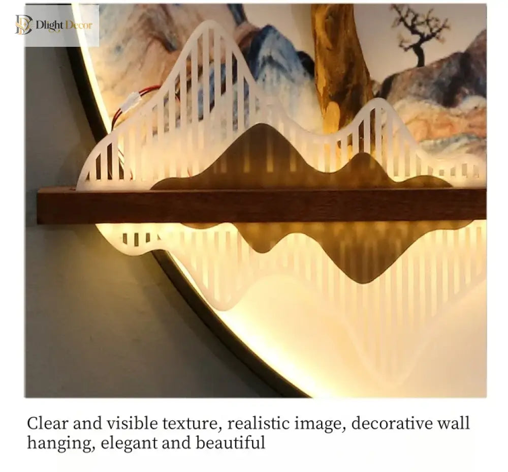Dlight Decor Round 3D LED Wall Art Light Wall Art