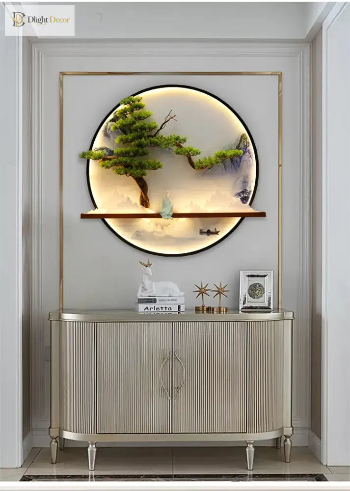 Dlight Decor Round 3D LED Wall Art Light Wall Art