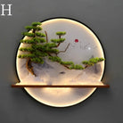 Dlight Decor Round 3D LED Wall Art Light H / Dia 80cm / Dimmable warm light|Black border Wall Art