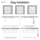 Modern Led Panel Light For Indoor Spaces - Versatile Round & Square Ceiling Lamp Fixture Ceiling