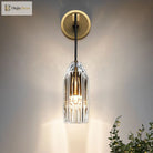 Rowan Elegance Meets Brilliance: Gold Crystal Wall Sconce