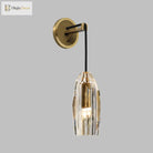 Rowan Elegance Meets Brilliance: Gold Crystal Wall Sconce