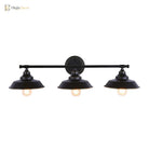 Rustic Illumination: The Black Iron Barn Wall Sconce With 3 Lights