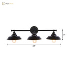 Rustic Illumination: The Black Iron Barn Wall Sconce With 3 Lights