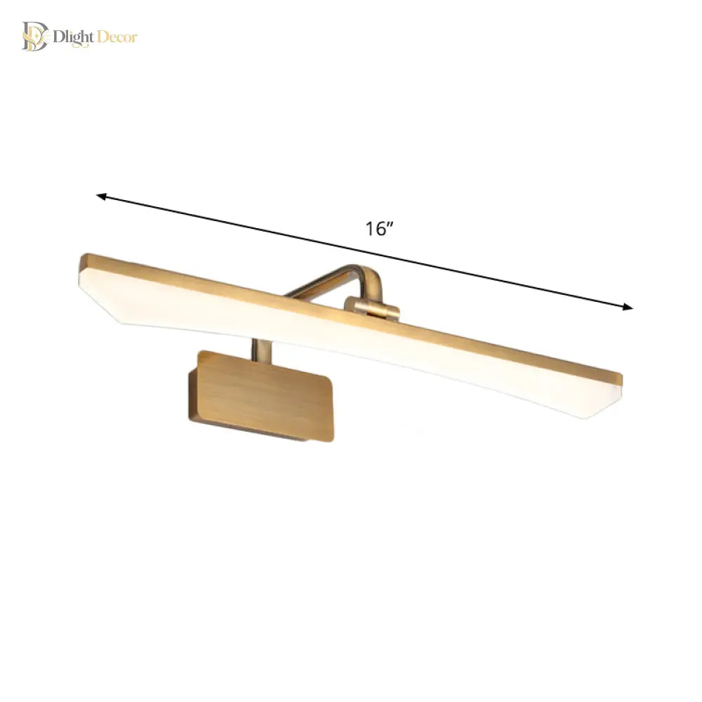 Rylee Modern Gold Led Vanity Lamp