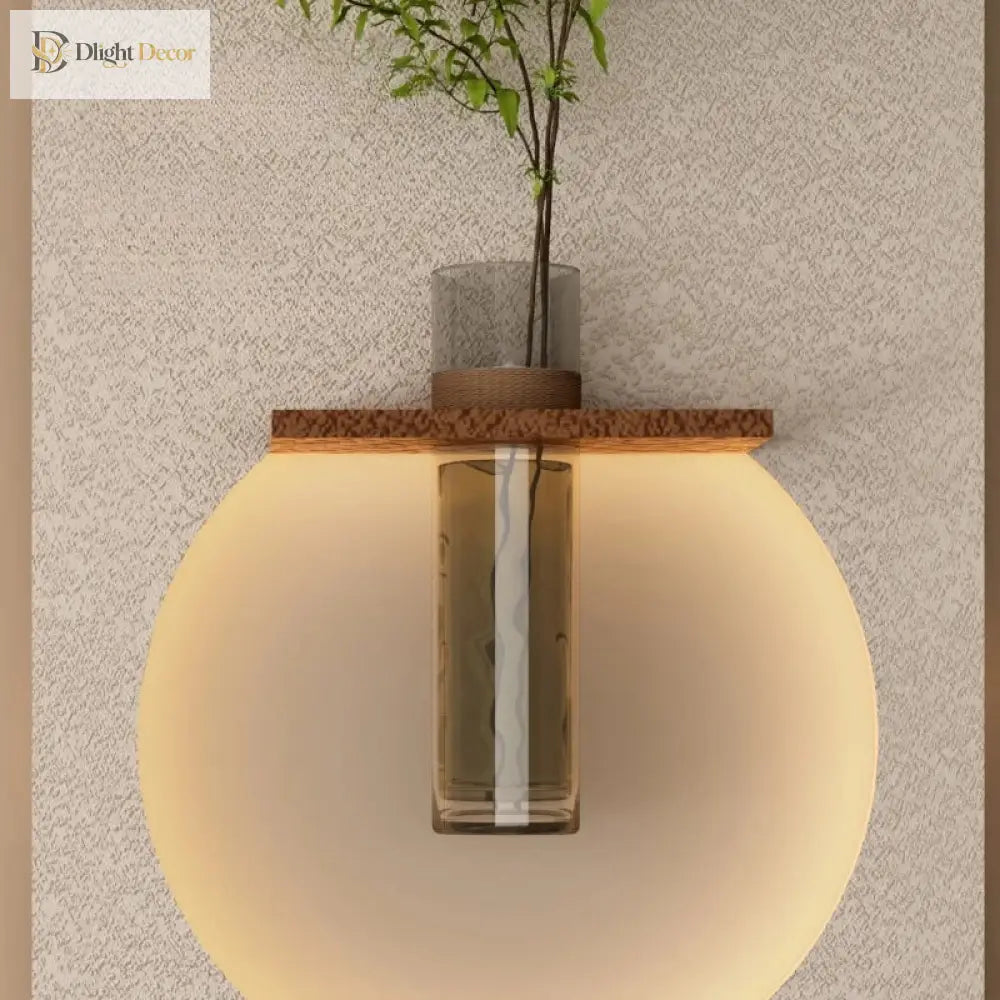 Dlight Decor Sandstone Vase Wall Lamp for Hallways Wall Art