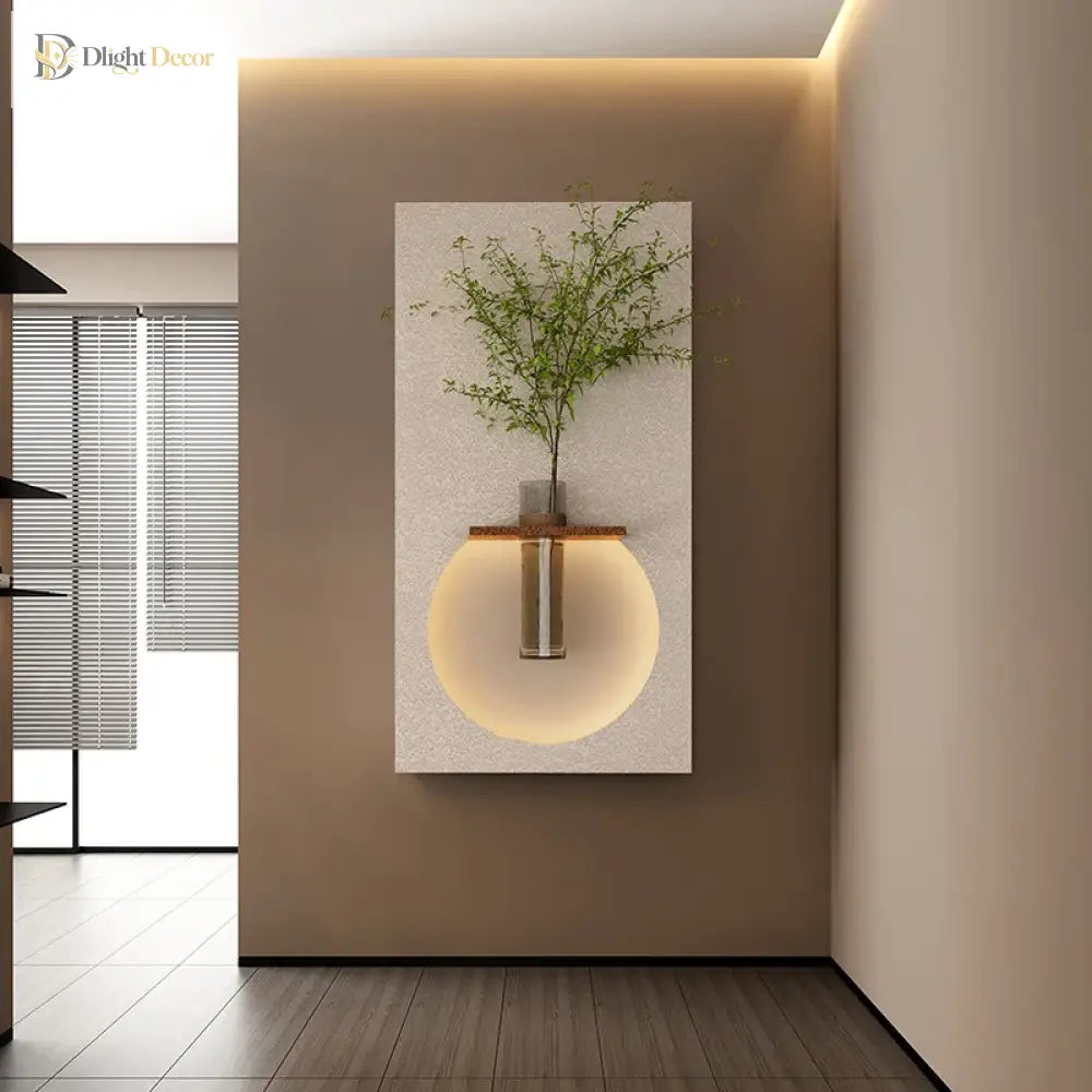 Dlight Decor Sandstone Vase Wall Lamp for Hallways Wall Art