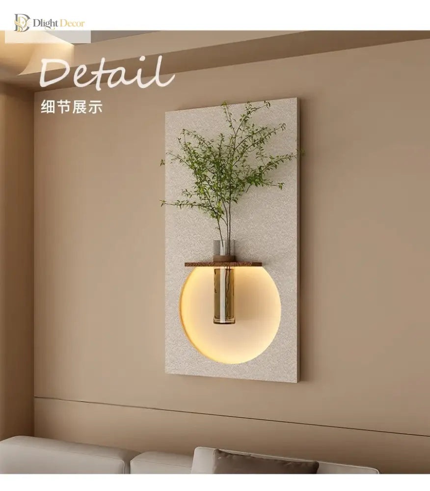 Dlight Decor Sandstone Vase Wall Lamp for Hallways Wall Art