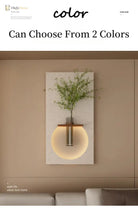 Dlight Decor Sandstone Vase Wall Lamp for Hallways Wall Art