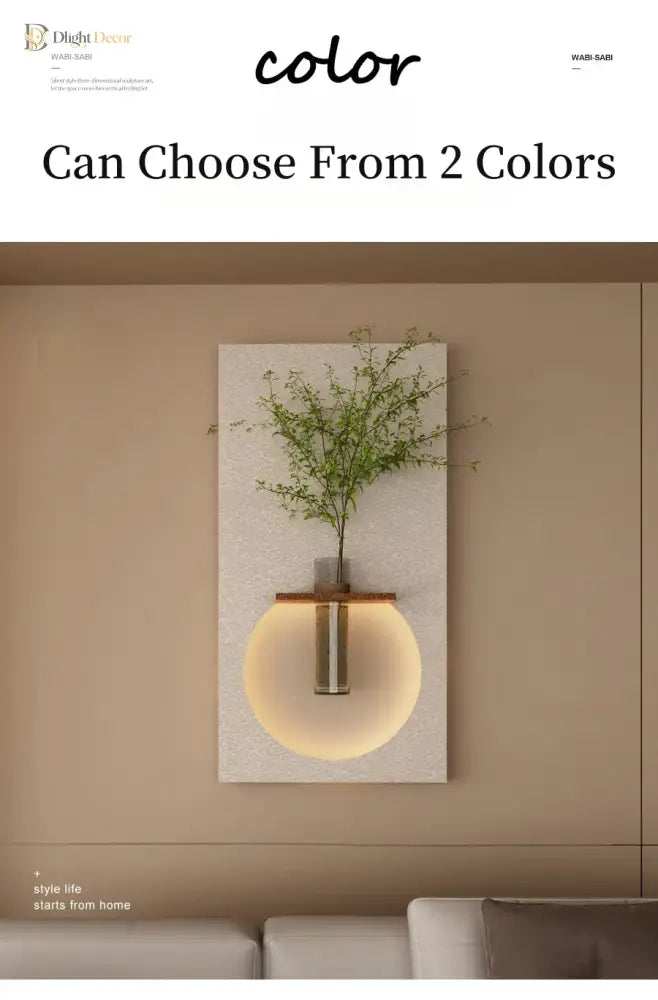 Dlight Decor Sandstone Vase Wall Lamp for Hallways Wall Art