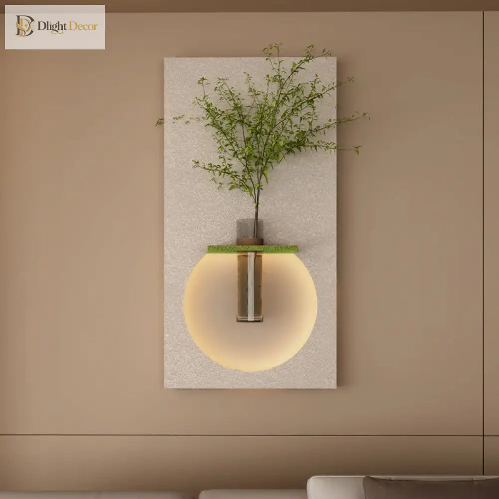 Dlight Decor Sandstone Vase Wall Lamp for Hallways Wall Art