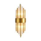 Sara: Crystal Rod Wall Sconce With Two Lights In Gold / A