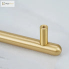 Satin Gold Brass Wardrobe Handles – Modern Drawer Knobs and Cabinet Bar Pulls (50mm-260mm) Handles