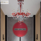 Scarlett’s Dazzling Red Crystal Chandelier