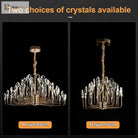 Serena Gold Crystal LED Chandelier – Modern Pendant Light for Dining & Living Room chandelier