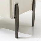 Dark metal furniture support leg with flat mounting plate, vertical frame