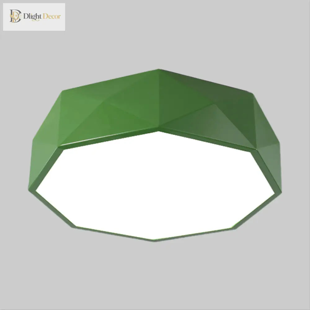 Brighten Your Space With Playful Colors: Acrylic Polygon Led Light Ceiling