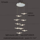 LED Bird Pendant Chandelier – configuration option 10
