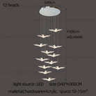 LED Bird Pendant Chandelier – configuration option 11