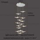 LED Bird Pendant Chandelier – configuration option 12