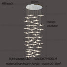 LED Bird Pendant Chandelier – configuration option 18