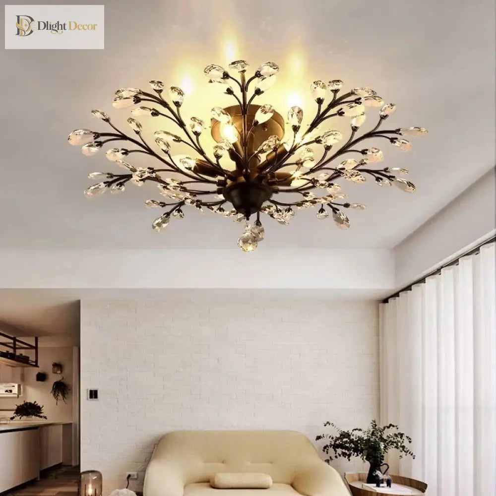 Modern Crystal Chandelier - Perfect For Living Rooms Dining Areas And Bedrooms Chandelier