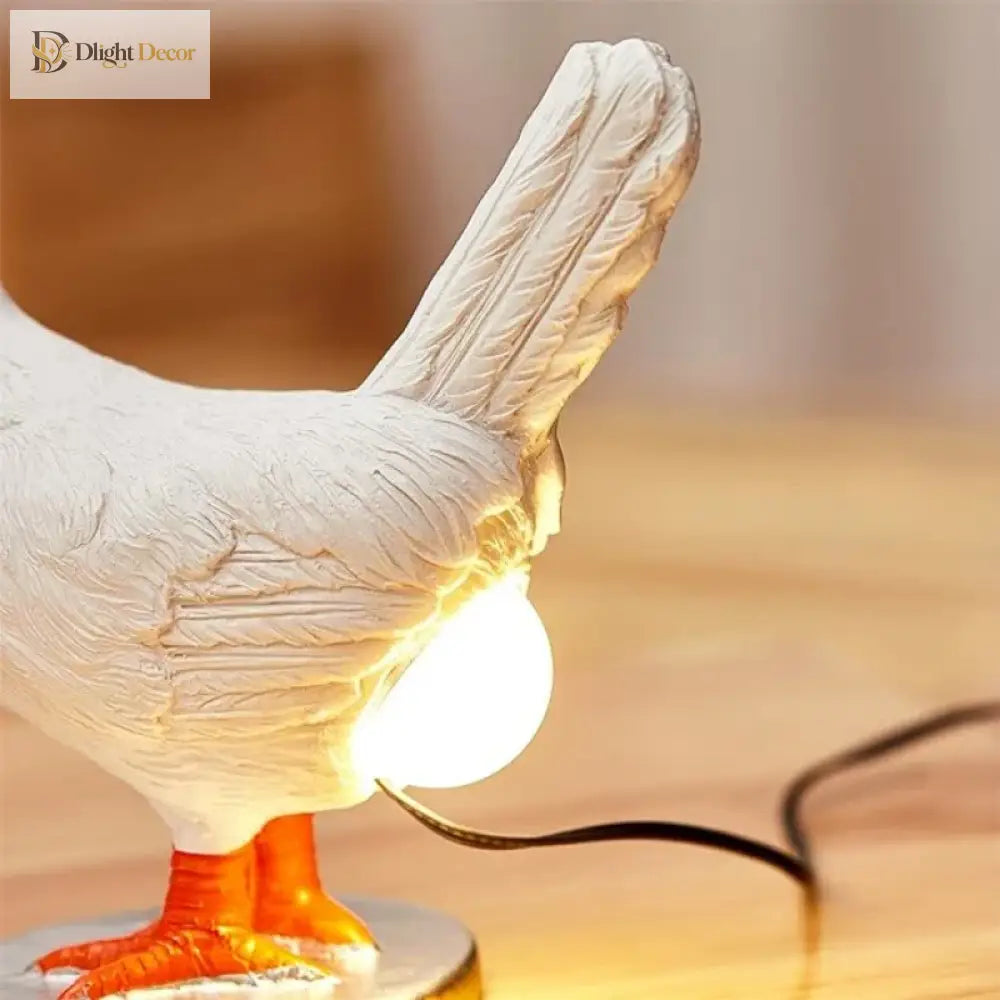 Simulated Animal Funny Chicken Night Light - Decorative Home Decor For Parties And Carnivals Table