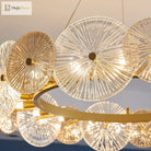Sleek Postmodern Gold Electroplated Dining Chandelier - G9 Lighting For Bedrooms And Living Rooms