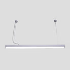Sleek Acrylic Bar Led Pendant Light Silver / 23.5’