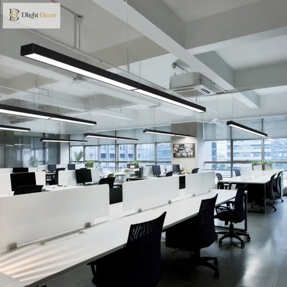 Sleek Black Contemporary Led Ceiling Light - Available In 3 Widths Pendant Lights