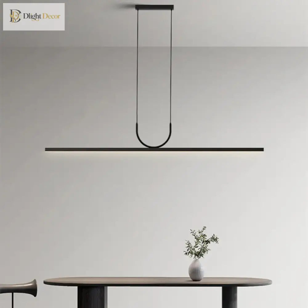 Sleek Led Ceiling Chandelier - Contemporary Lighting For Dining Tables Kitchen Islands And More