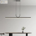Sleek Led Ceiling Chandelier - Contemporary Lighting For Dining Tables Kitchen Islands And More