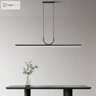 Sleek Led Ceiling Chandelier - Contemporary Lighting For Dining Tables Kitchen Islands And More