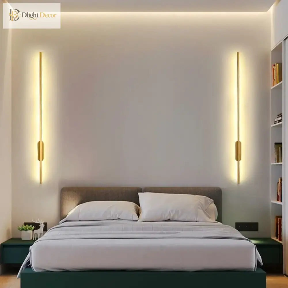 Sleek Modern Nordic Led Wall Lights - Minimalist Elegance For Living Rooms Bedrooms Corridors And