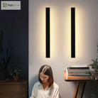 Sleek Outdoor Waterproof Long Strip Wall Lamps - Modern Elegance For Creative Villas Courtyards And