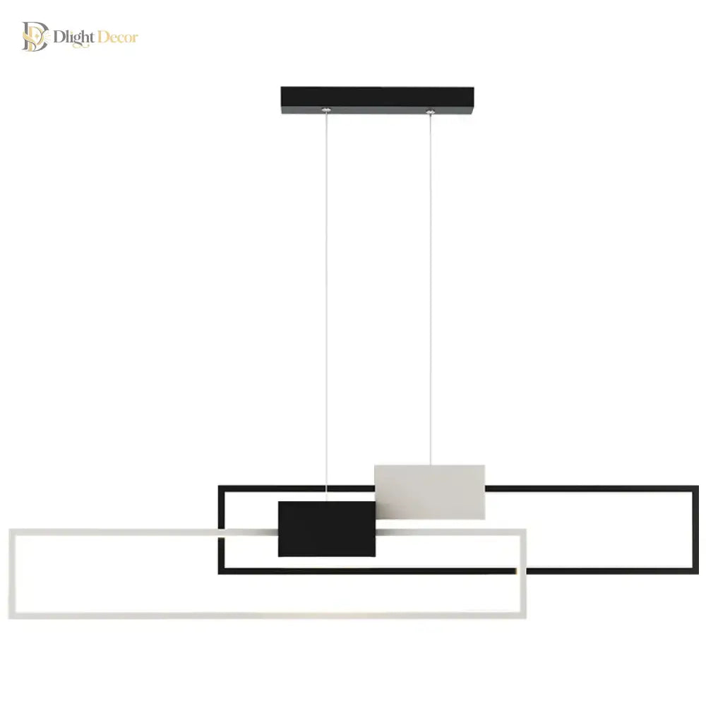 Sleek Led Rectangular Pendant Lights - Contemporary Lighting For Living Dining Kitchen And More