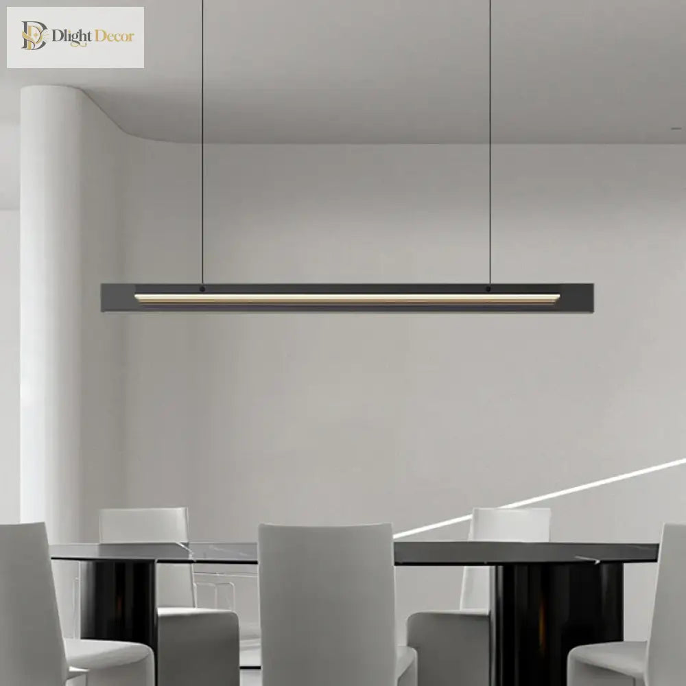 Sleek Led Pendant Lamp - Minimalist Elegance For Dining Kitchen Bar And Office Decor Lights