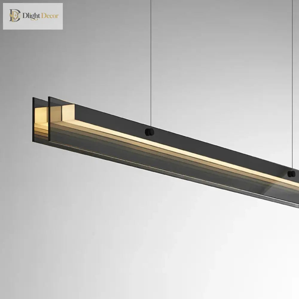 Sleek Led Pendant Lamp - Minimalist Elegance For Dining Kitchen Bar And Office Decor Lights
