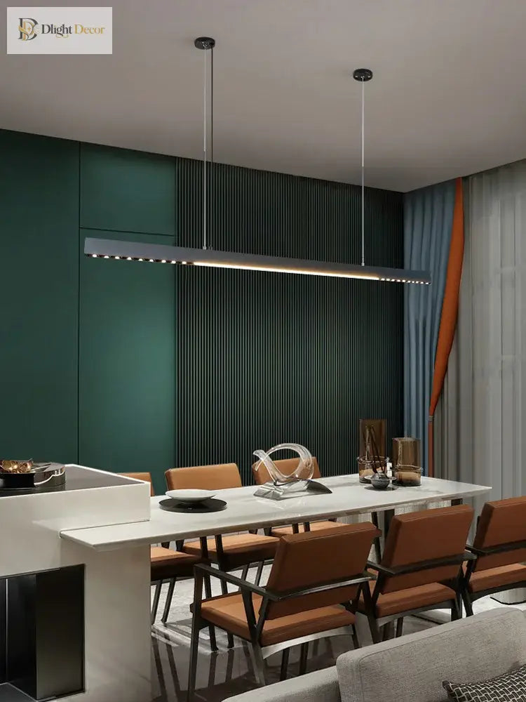 Sleek One - Word Chandelier - Minimalist Lighting For Dining Rooms Kitchens And Offices Pendant