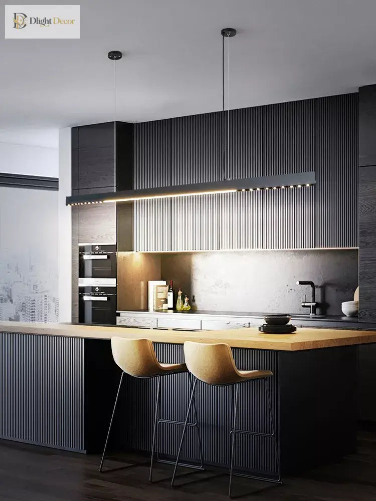 Sleek One - Word Chandelier - Minimalist Lighting For Dining Rooms Kitchens And Offices Pendant
