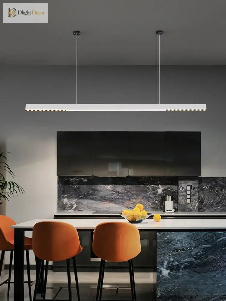 Sleek One - Word Chandelier - Minimalist Lighting For Dining Rooms Kitchens And Offices Pendant