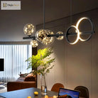 Sleek Modern Pendant Lights - Versatile Indoor Lighting For Dining And Living Rooms