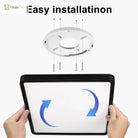 Smart Led Ceiling Lamp - 20 - Inch Ultra - Thin Lighting Fixture For Living Room Bedroom And