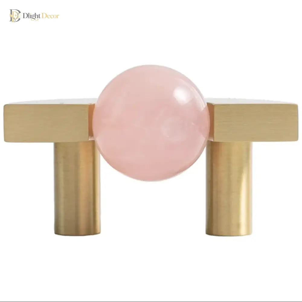 Solid Brass Acrylic Cabinet Handles and Knobs – Elegant Pulls for Drawers Dressers and Bathroom Furniture Knobs