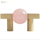 Solid Brass Acrylic Cabinet Handles and Knobs – Elegant Pulls for Drawers Dressers and Bathroom Furniture Knobs