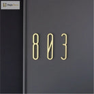 Solid Brass Alphabet Letters and Numbers – Adhesive DIY Door Decor for Home Hotel and Baby Names Brass Letters