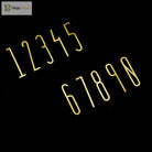 Solid Brass Alphabet Letters and Numbers – Adhesive DIY Door Decor for Home Hotel and Baby Names Brass Letters