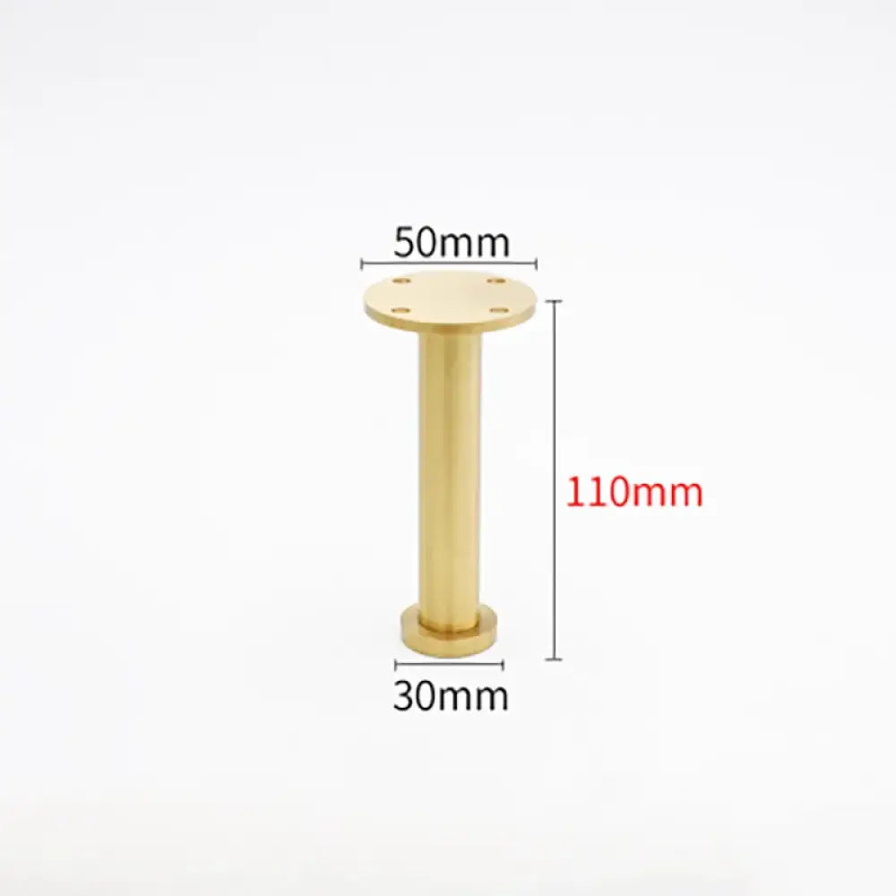 Solid Brass Cabinet Leg – Gold Furniture Feet for Kitchen TV Stands and Cupboards 110mm height Cabinet Legs